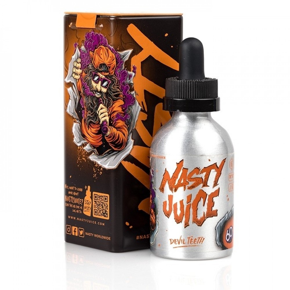 Frasco de Devil Teeth da marca Nasty Juice