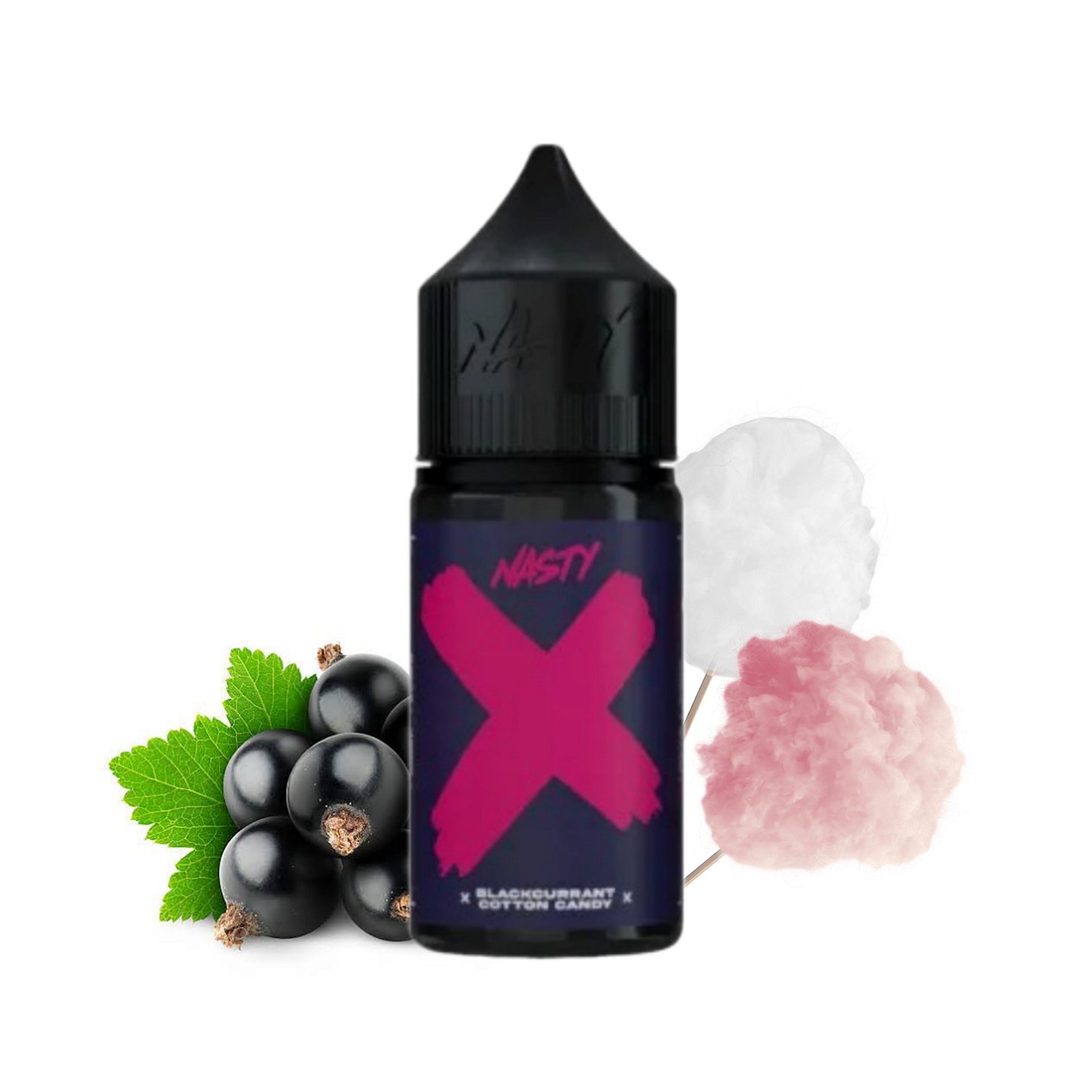 Líquido Blackcurrant Cotton Candy (X) - Nic Salt - Nasty Juice