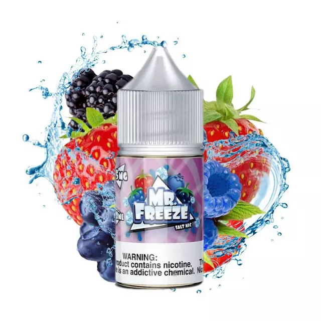 Líquido Mr Freeze Free Blue Raspberry Strawberry Frost Elite Smoke Brasil 0530