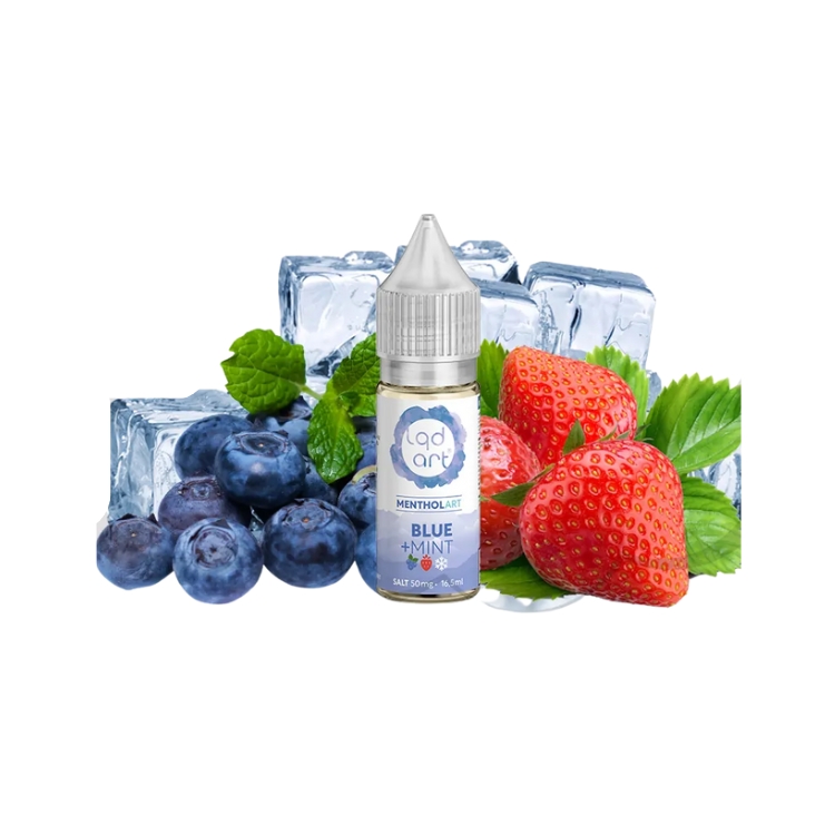 Juice Blue Mint NicSalt Menthol LQD Art