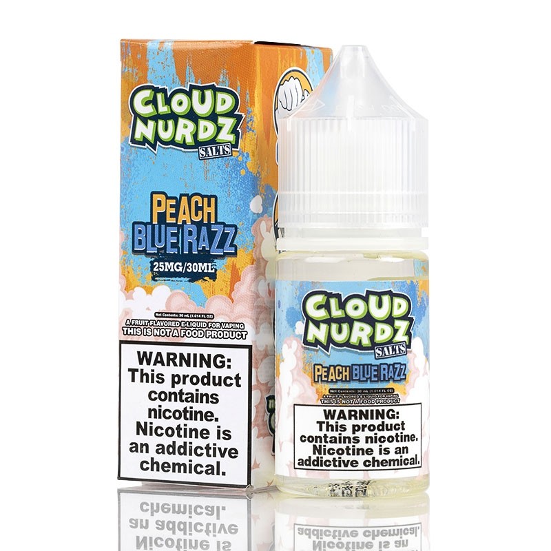 Líquido Peach Blue Razz - Cloud Nurdz Salts