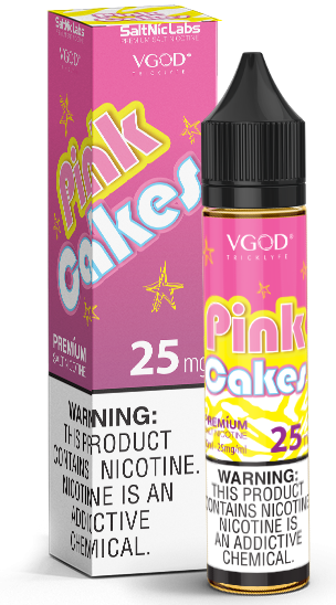 Líquido Pink Cakes - SaltNic / Salt Nicotine - VGOD SaltNic
