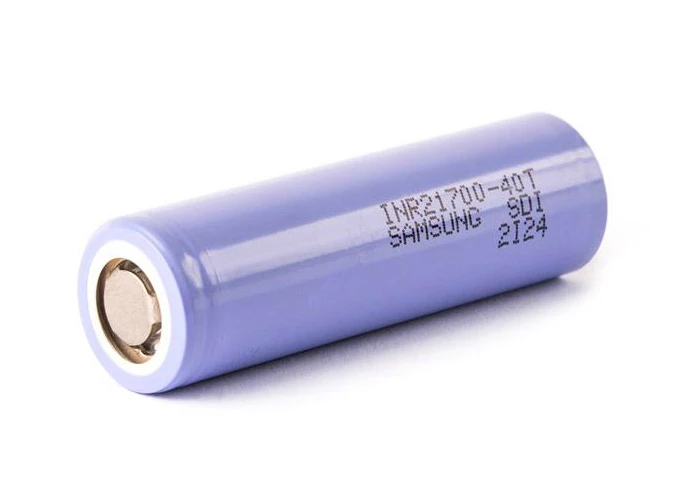 Bateria 21700 Samsung 40T Li-Ion 21700 5C 3.6V 4000mAh High Drain 30A Flat Top