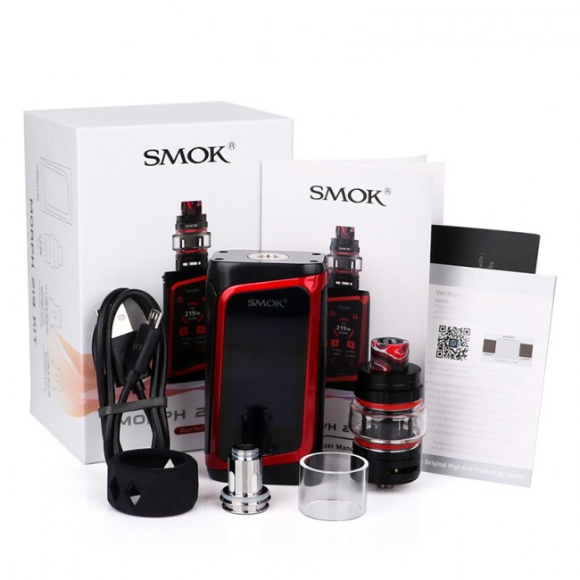 Kit MORPH 219W c/ Atomizador TF da SMOK™ contém: Kit MORPH 219W c/ Atomizador TF da SMOK™ contém: