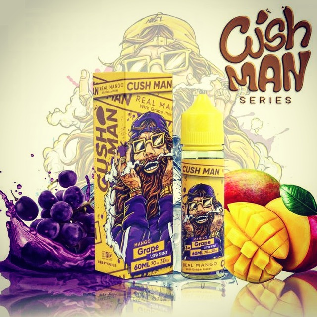 Lquido Mango Grape - Cush Man Series - Nasty Juice a venda loja vapevaportabacaria.com