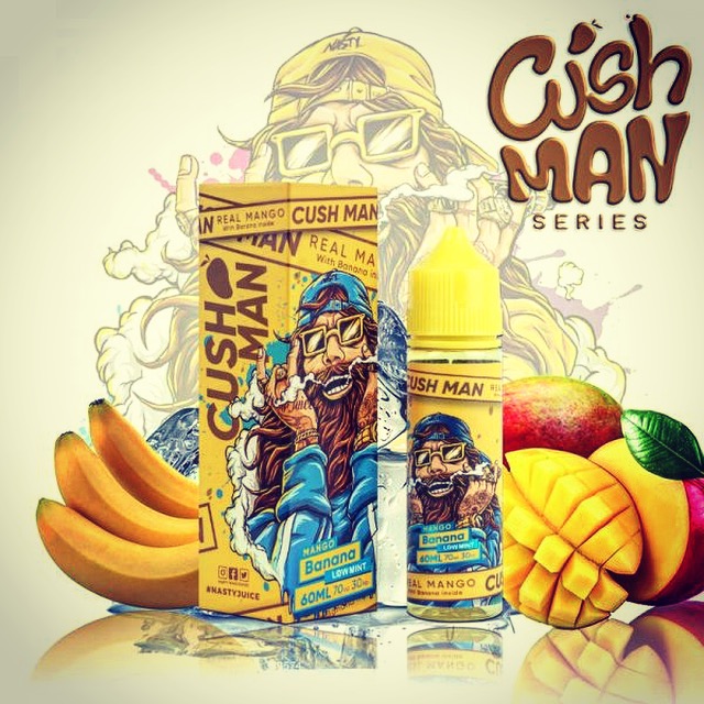 Frasco de Mango Banana da marca Nasty Juice