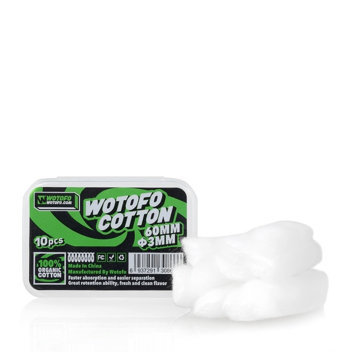 Algodão Cotton Organic Agleted - Wotofo