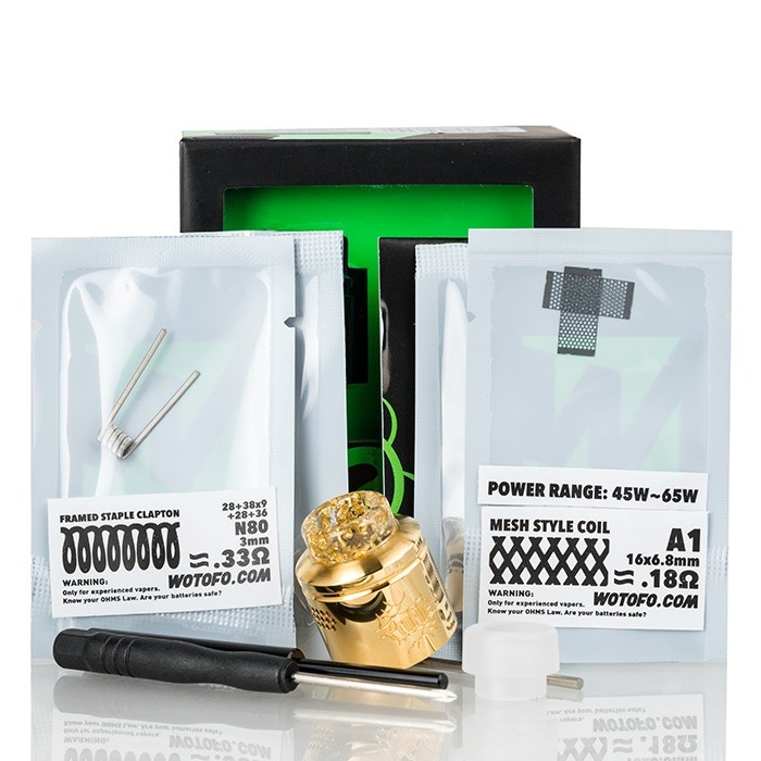 ATOMIZADOR RDA PROFILE - WOTOFO 9 Atomizador Profile 24 RDA - Wotofo x Mr.JustRight1