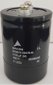 Capacitor Giga 4.700uF 400V SCREW TERMINAL 75x105mm B43876S9478M