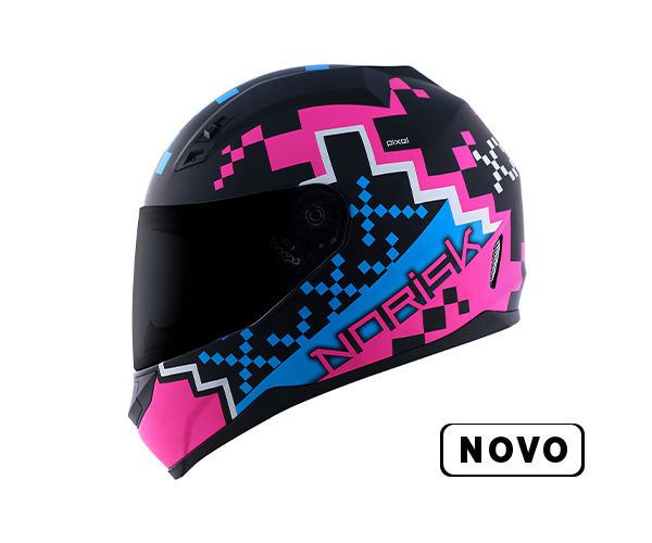 Capacete Norisk FF391 Zombie Azul/Verde/Rosa - Grid Motors