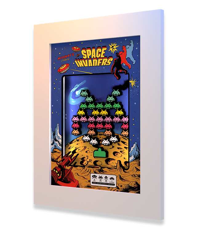 Quadro 32x45 Space Invaders - Horizon - Quadros personalizados