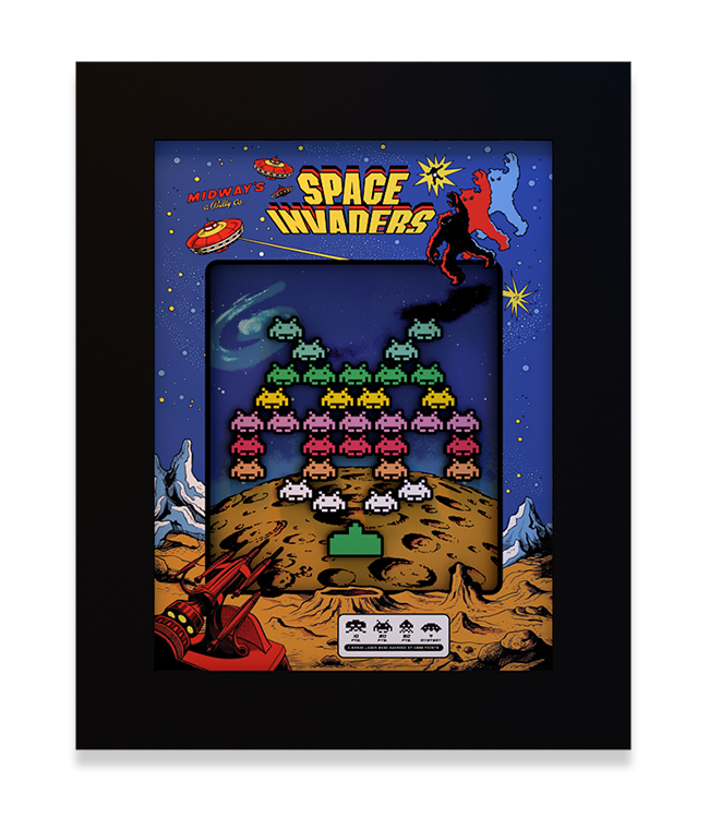 Quadro 32x45 Space Invaders - Horizon - Quadros personalizados