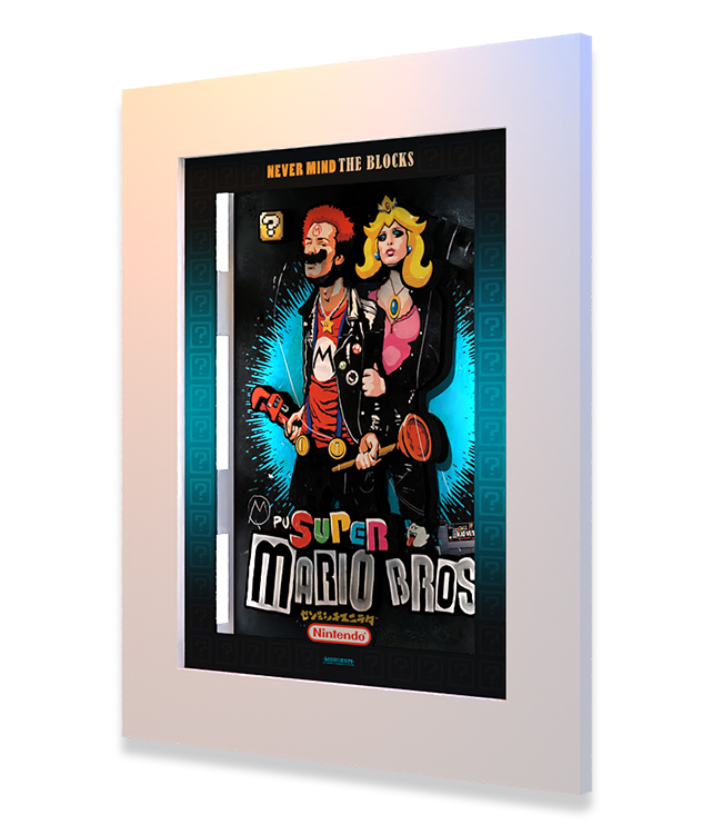 Quadro 32x45 The Super Punk Mario Bros - Mario & Peach - Horizon