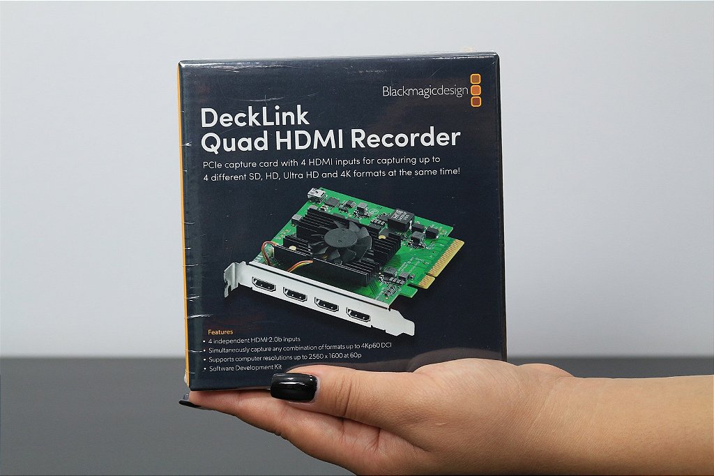 Placa de captura DeckLink Quad HDMI - Seegma Store | Os melhores