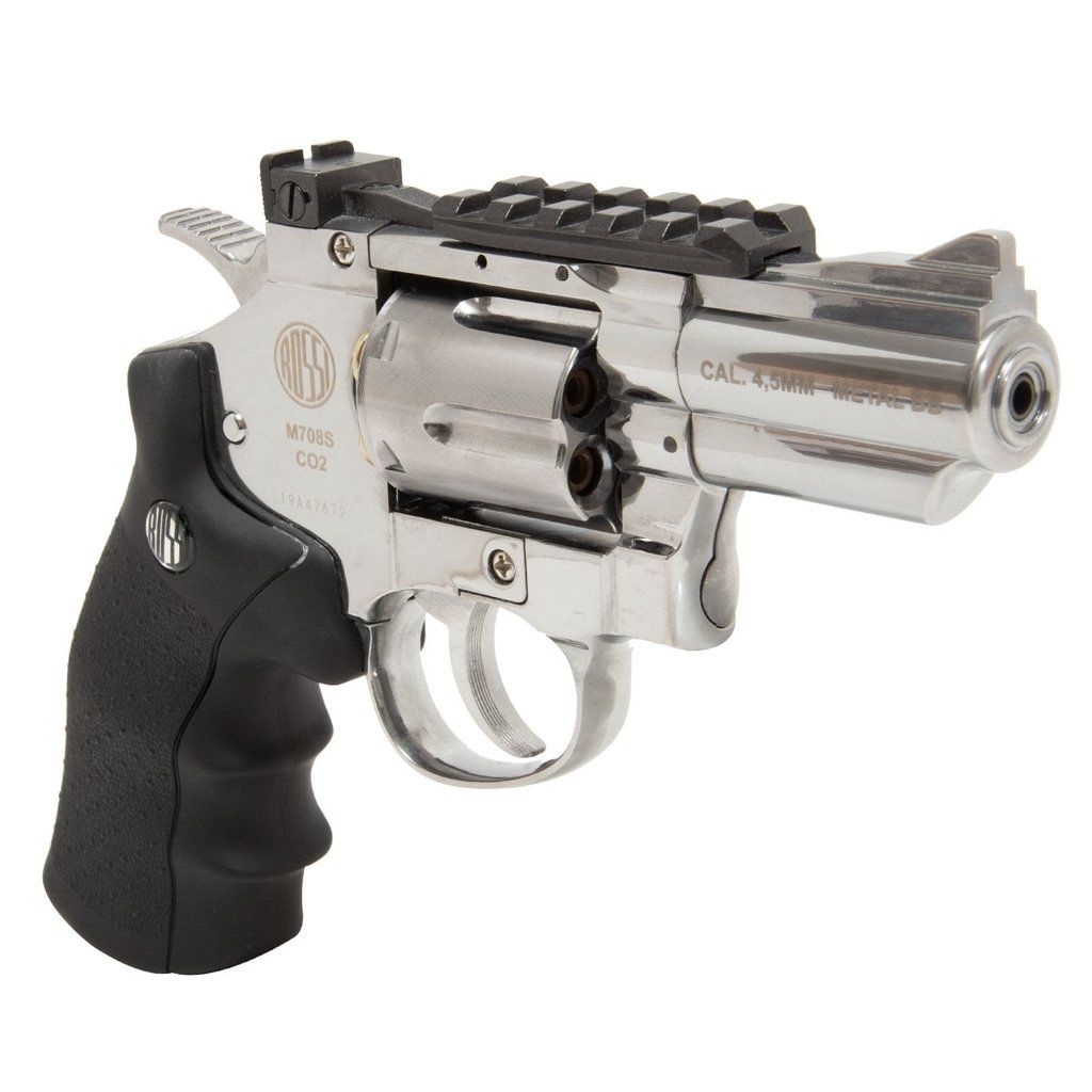 REVOLVER PRES WINGUN NIQ. 708S 2POL CO2 4,5MM - LOJA TÁTICO