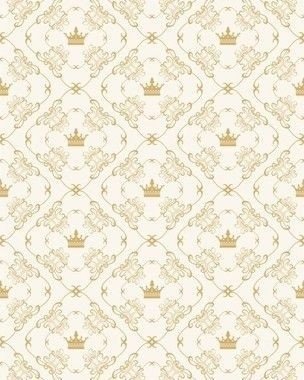 Papel de Parede Damask Realeza Ouro