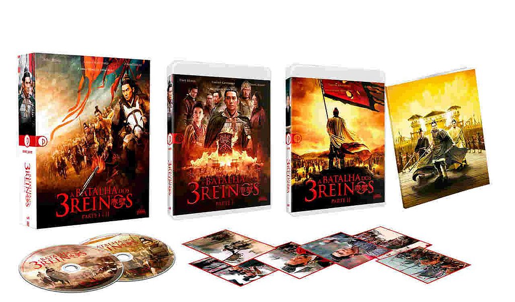 Blu-Ray A Batalha dos 3 Reinos Parte 1 e 2 - Edição Especial - The