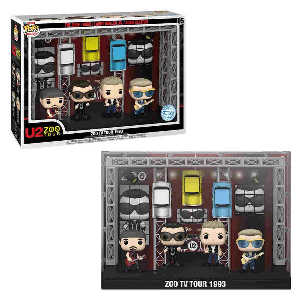 超レア:コレクターアイテム U2 POP 特別版 VHS & CD BOXセット Funko Pop! Moments Deluxe U2 Zoo Tv Tour 1993 - The Originals