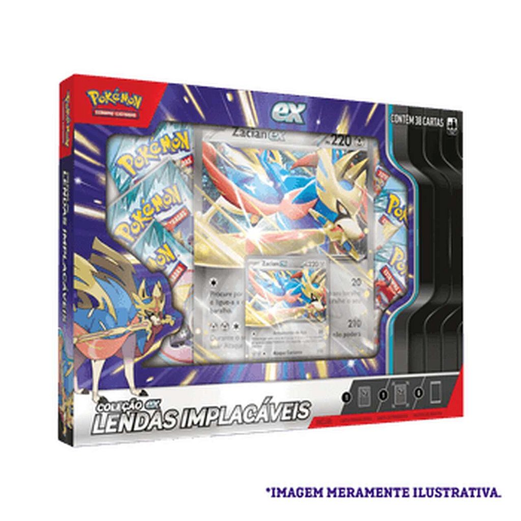 Baralho Box Pokémon Lendas Implacáveis Zacian - The Originals