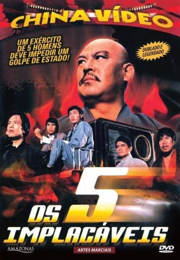 Dvd Os 5 Implacáveis - China Video - The Originals