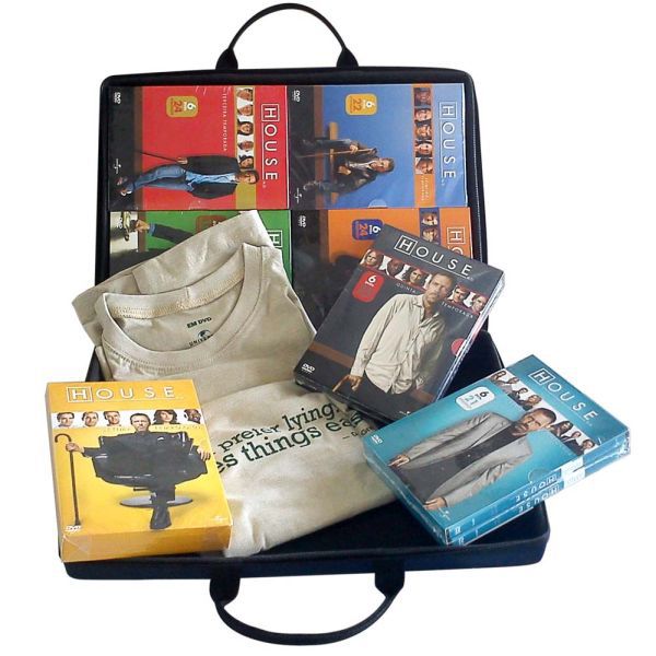 DVD Box House - 1ª A 7ª Temporada - 40 Discos - Maleta + Camiseta