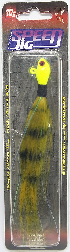 Isca Artificial Maruri Streamer Jig Speed 10g 4/0 - Maruri