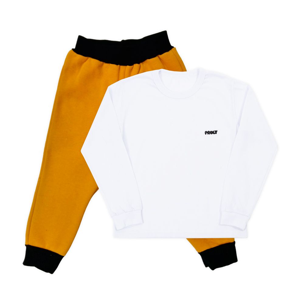 calça mostarda infantil