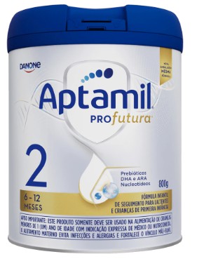 FORMULA INFANTIL APTAMIL PROFUTURA 2 800GR - Clube da Fralda