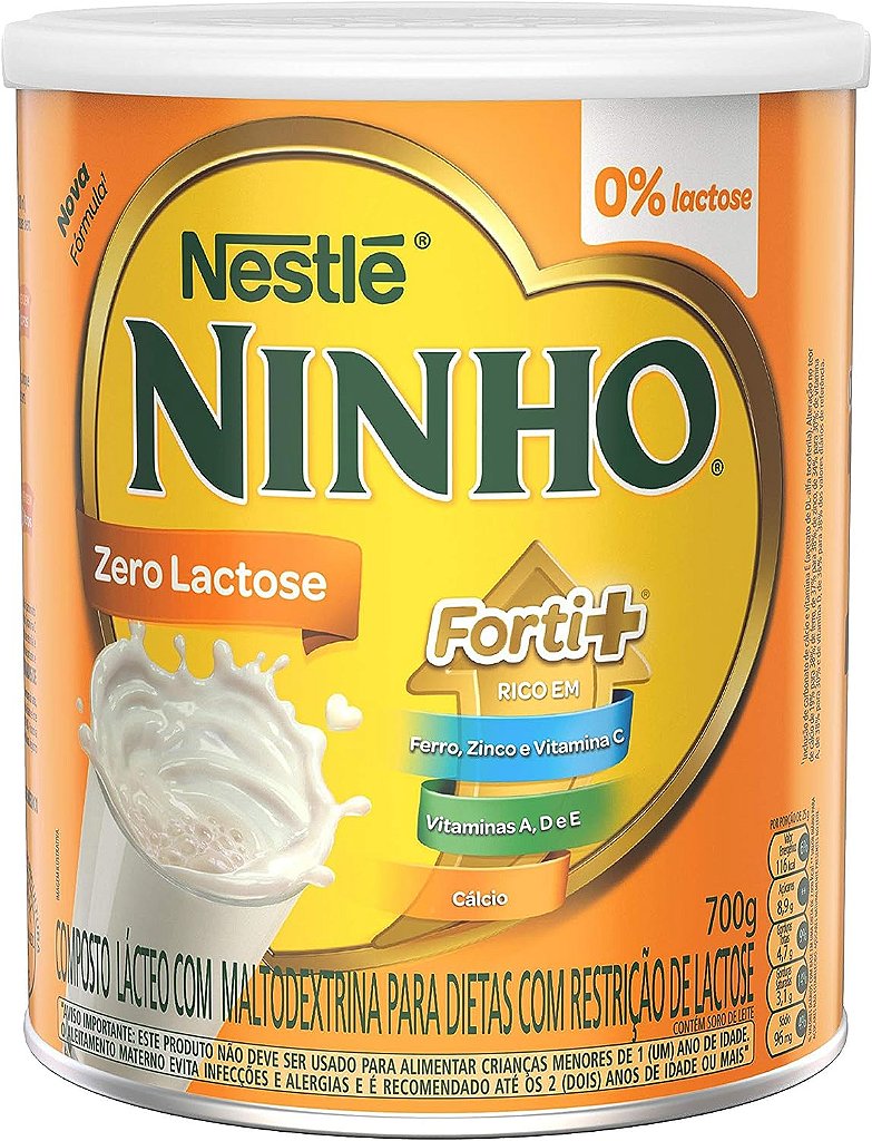 LEITE NINHO FORTI+ ZERO LACTOSE 700G - Clube da Fralda