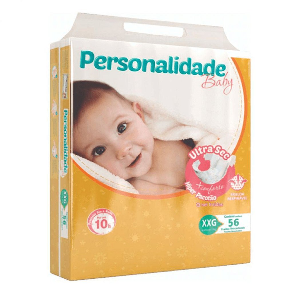 Personal Fralda Baby Premium Protection G Com 56 Unidades