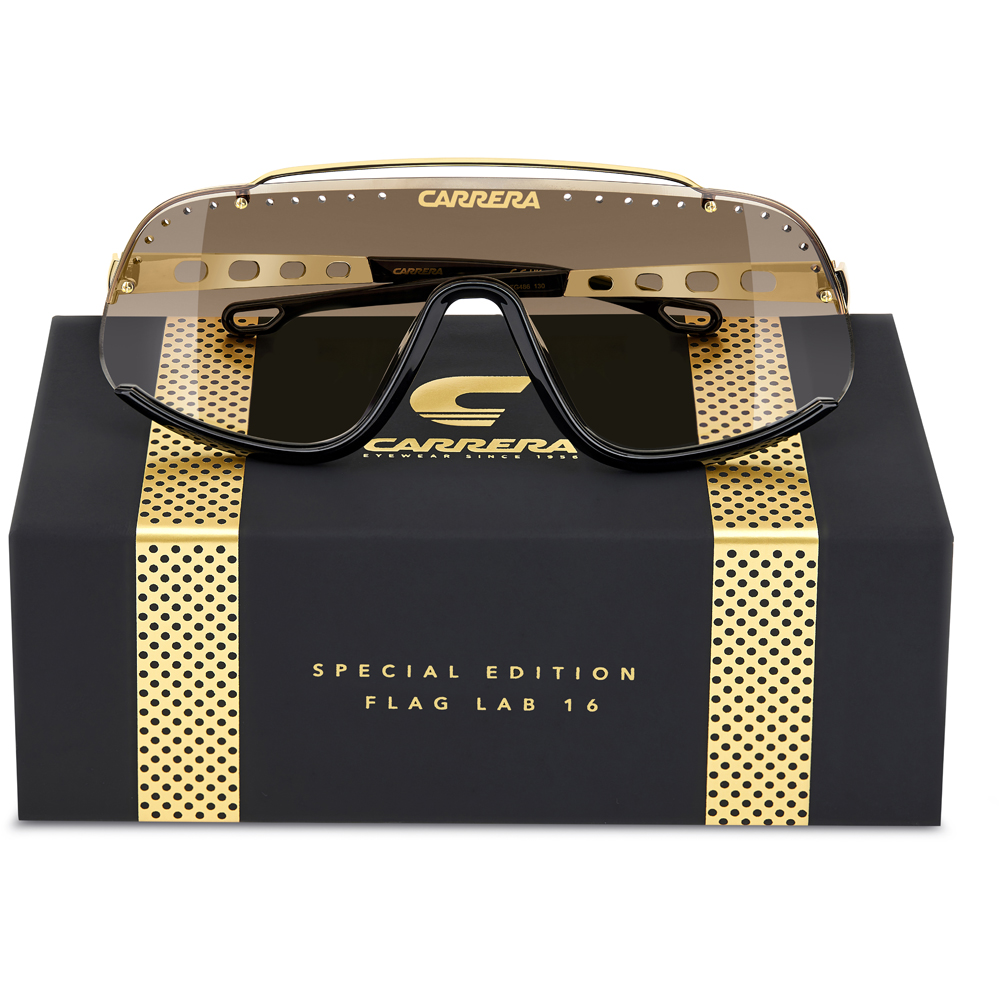 Óculos de Sol Carrera Flag Lab 16 FG4 9986 Marrom Masculino