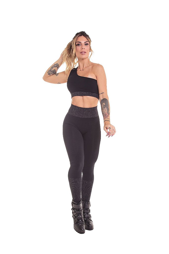 Calça Legging Esportiva Feminina, Moda Fitness, Look2U, Seamless