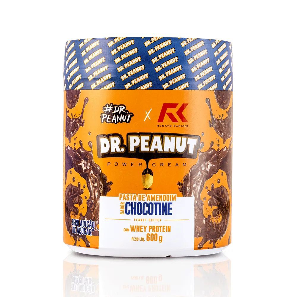 Pasta de amendoim Dr. PEANUT Leite em Pó com Whey Protein 650g. - HEAVY  NUTRITION SUPLEMENTOS