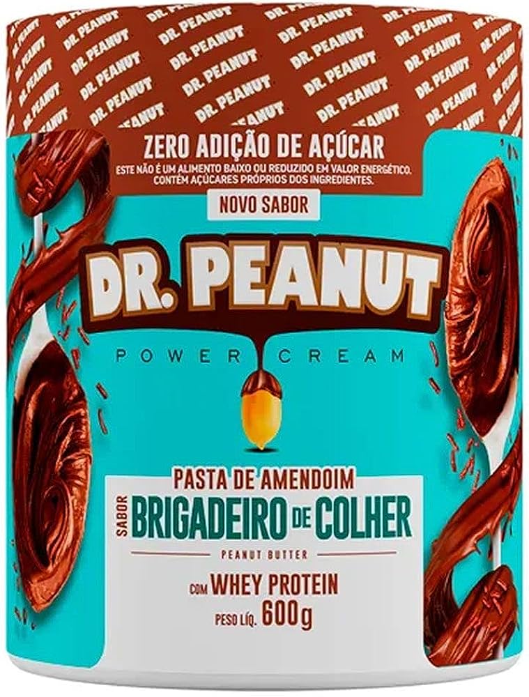 Pasta de Amendoim Dr. Peanut Brigadeiro de Colher 600g - GK SPORTS NUTRITION