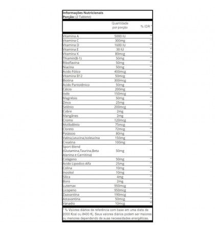 Multivitamínico Mega Vit Sport 100 Caps - NBF Nutrition