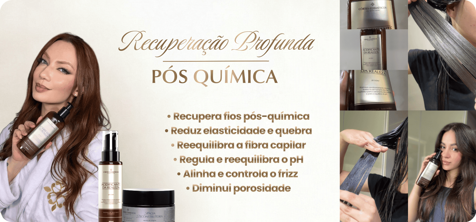 Banner Força e Crescimento - Côrtes Cosméticos