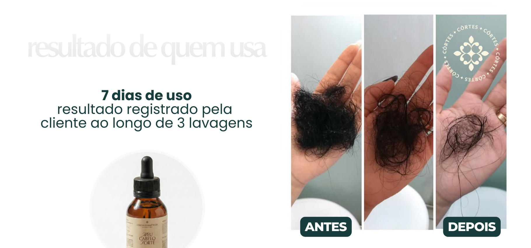 Banner Força e Crescimento - Côrtes Cosméticos