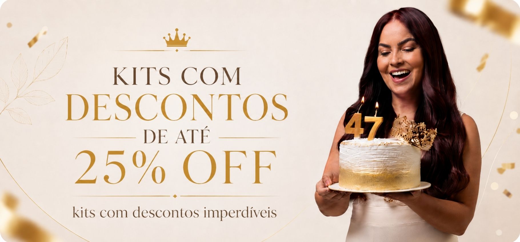 Banner Força e Crescimento - Côrtes Cosméticos