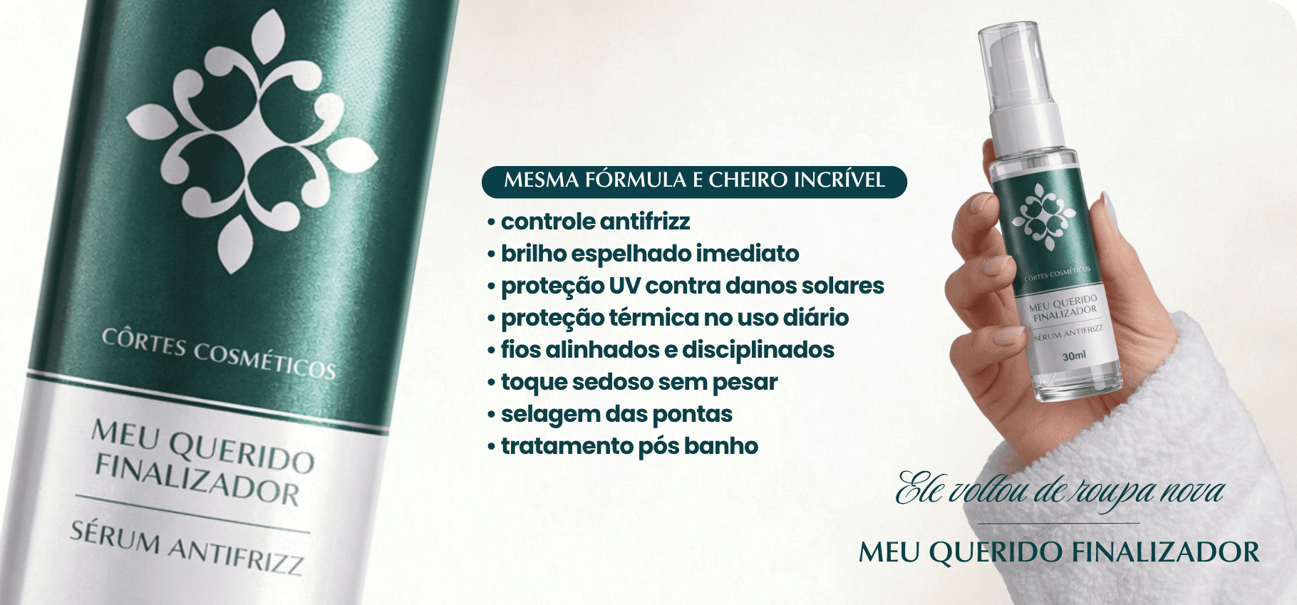 Banner Força e Crescimento - Côrtes Cosméticos