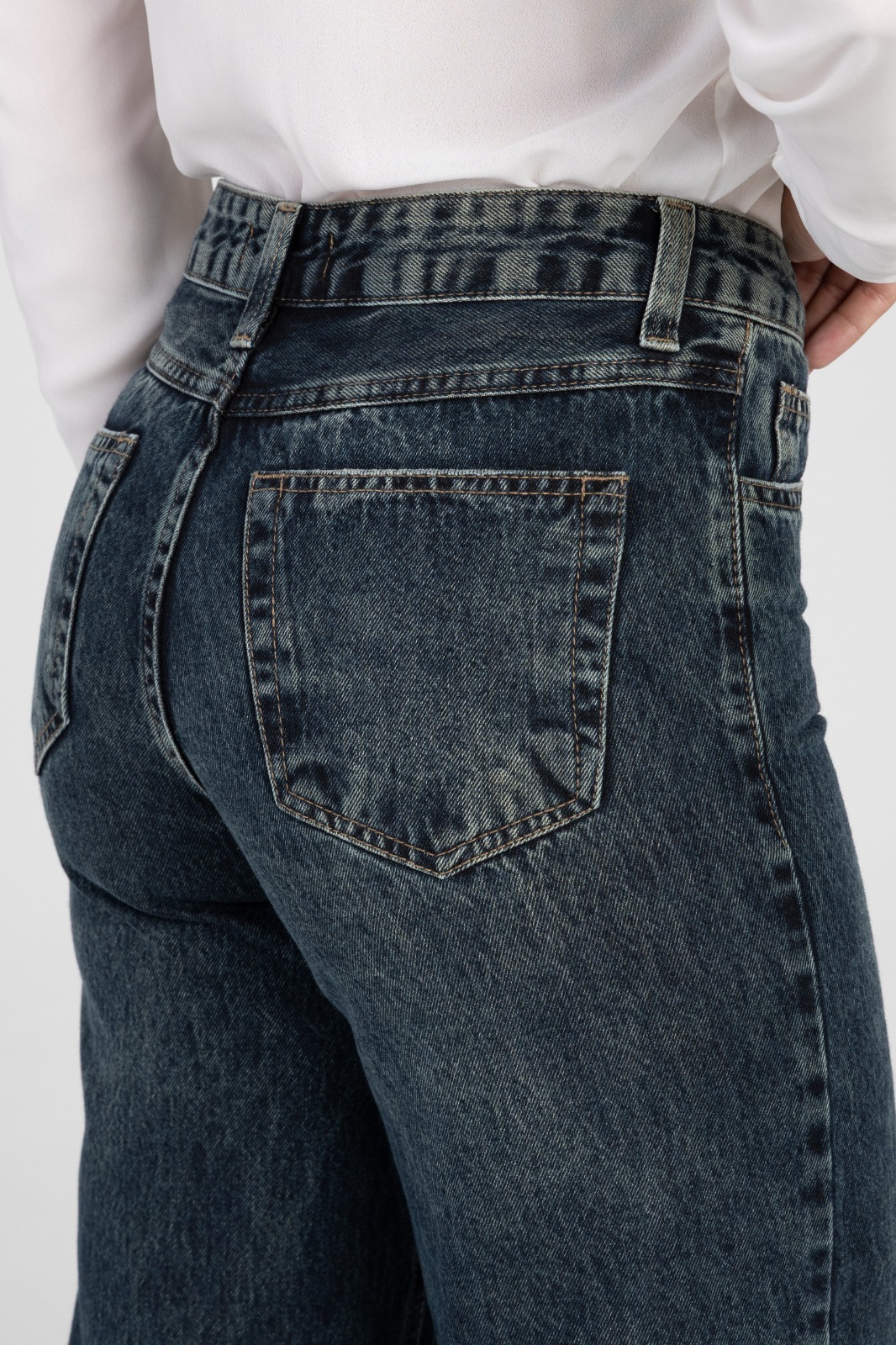 Calça Wide Leg Jeans - Jacarta