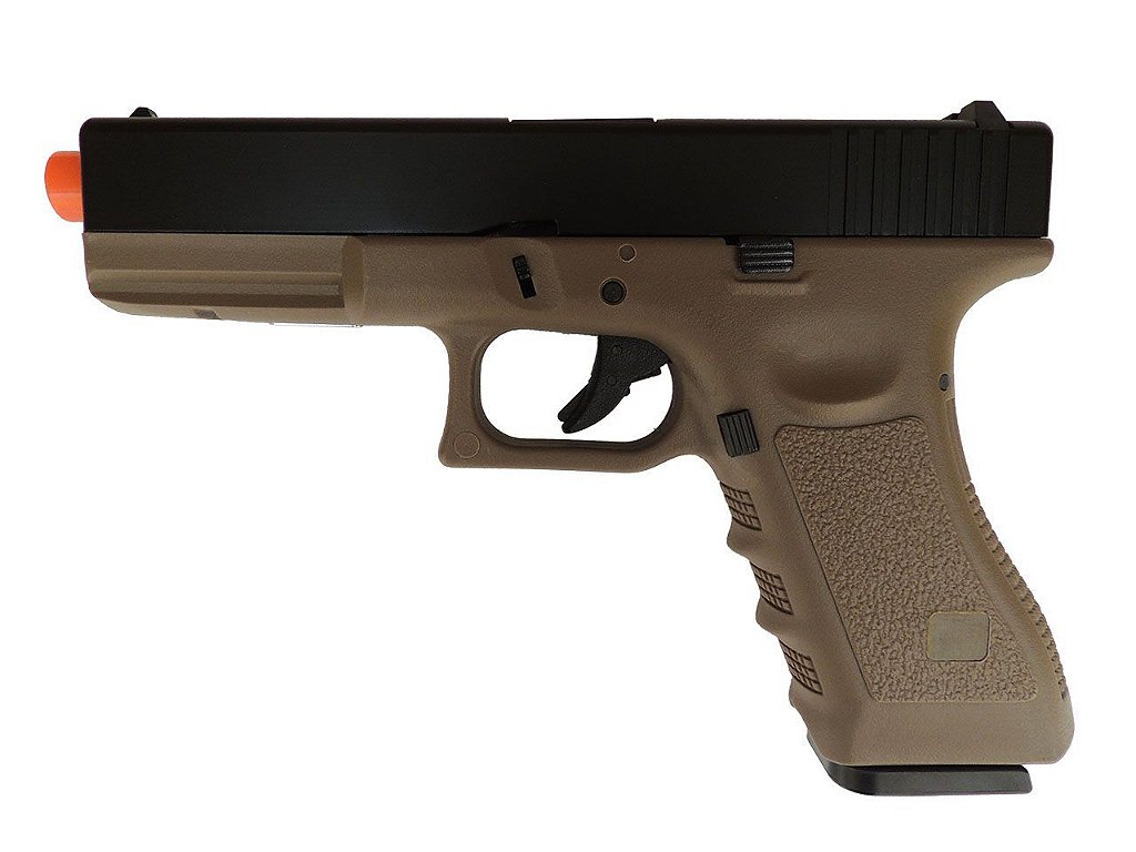 PISTOLA DE AIRSOFT ARMY ARMAMENT MODELO GLOCK R17 TAN GREEN GÁS