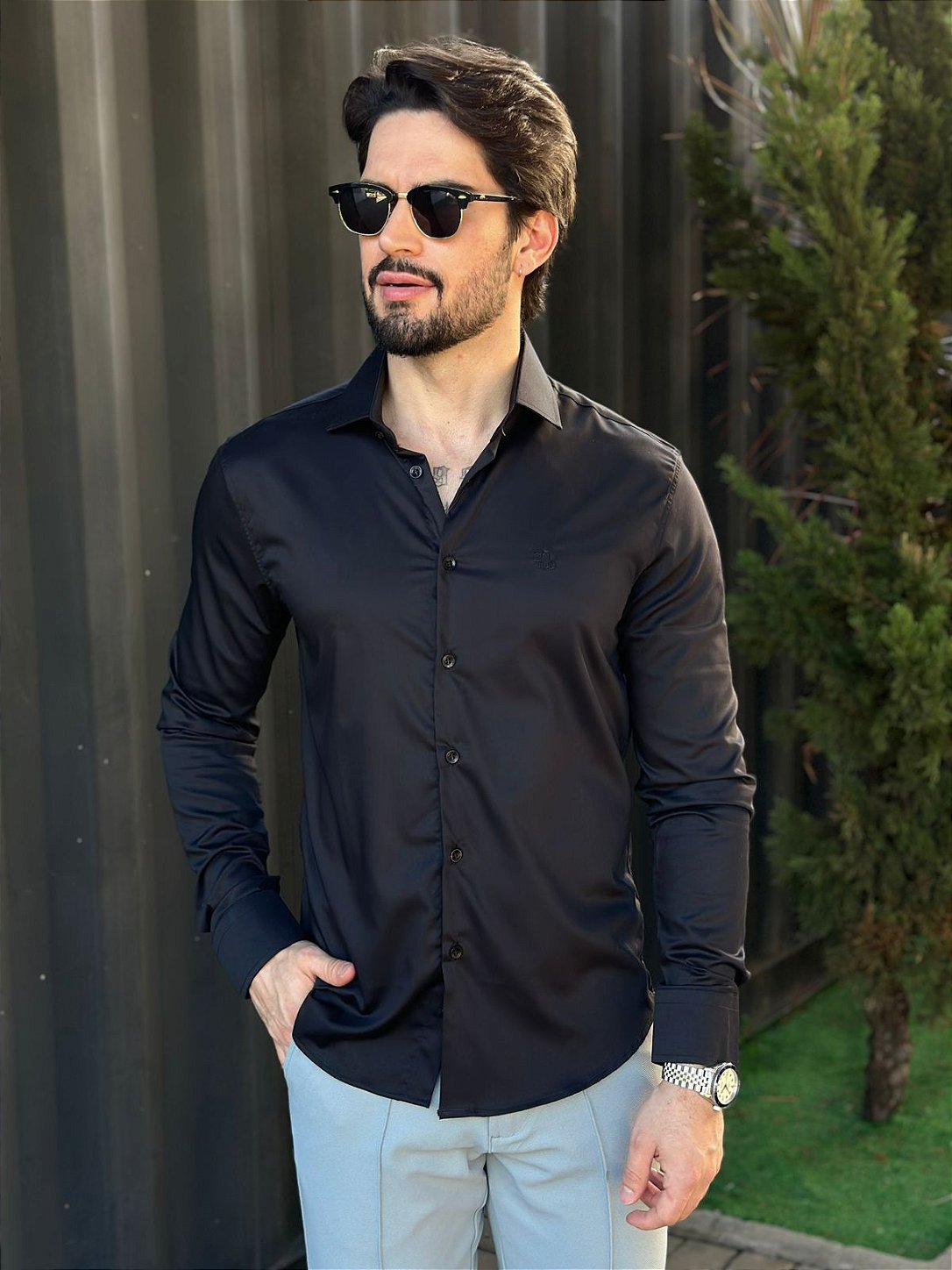 Camisa Slimfit Bambu