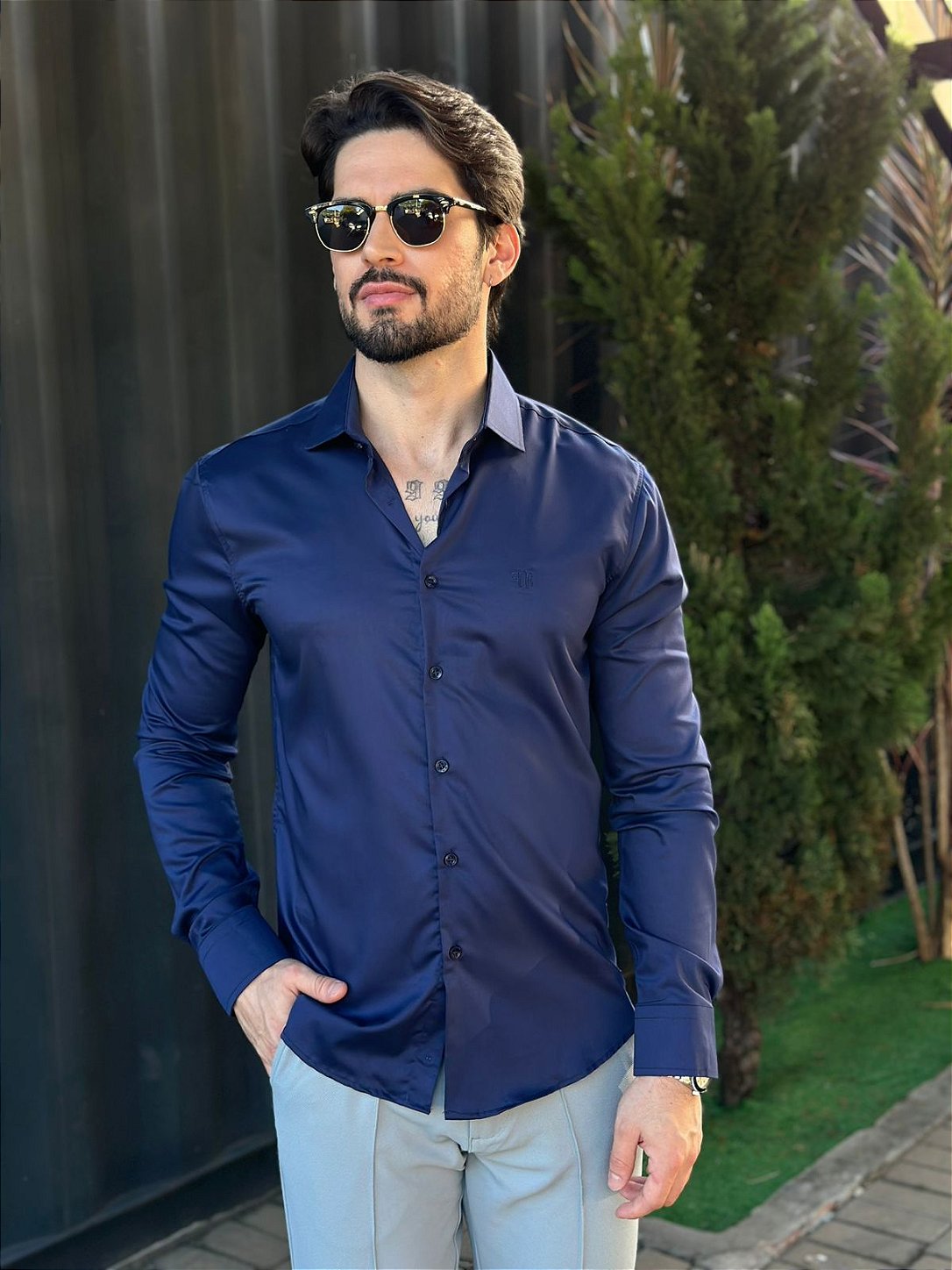 Camisa Slimfit Bambu