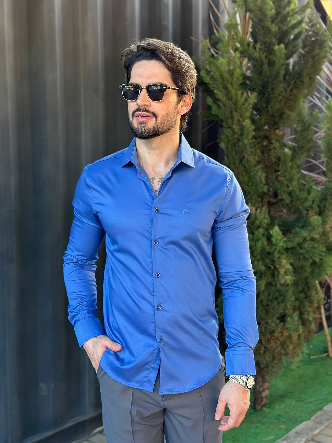 Camisa Slimfit Bambu