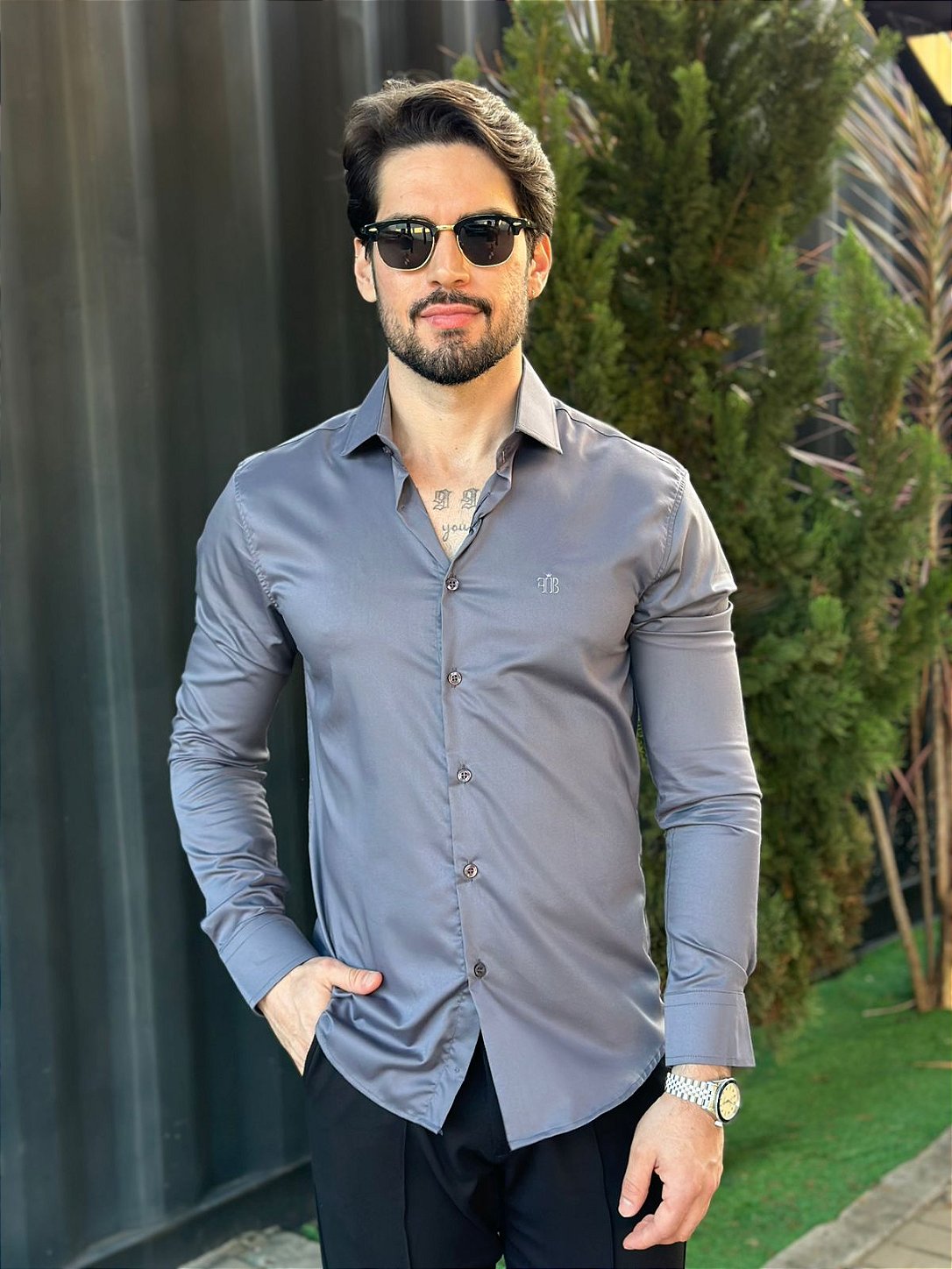 Camisa Slimfit Bambu