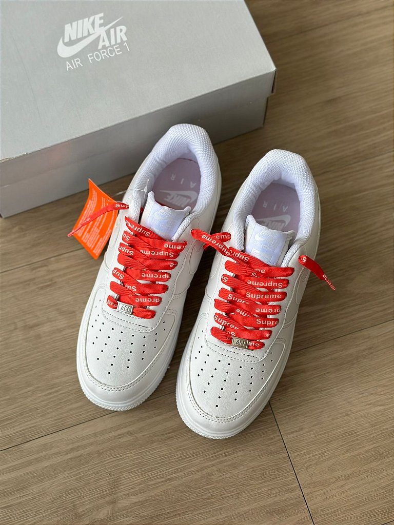 Tênis Nike Air Force x Supreme Branco - WC SHOES