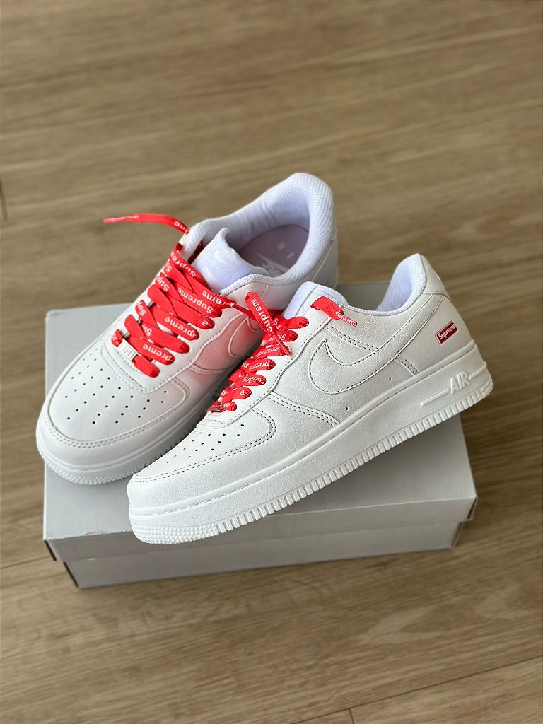 Tênis Nike Air Force x Supreme Branco - WC SHOES
