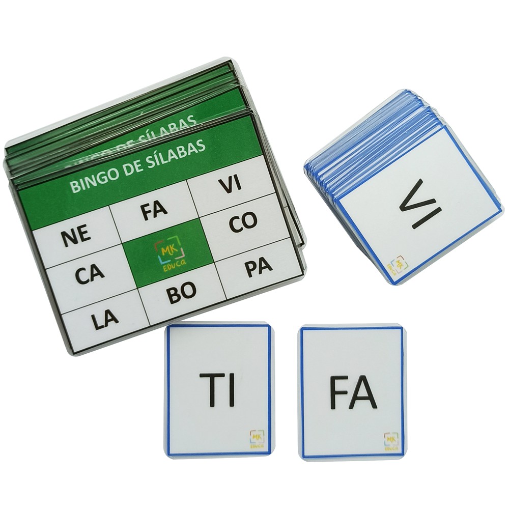 Bingo de Palavras jogo de alfabetização