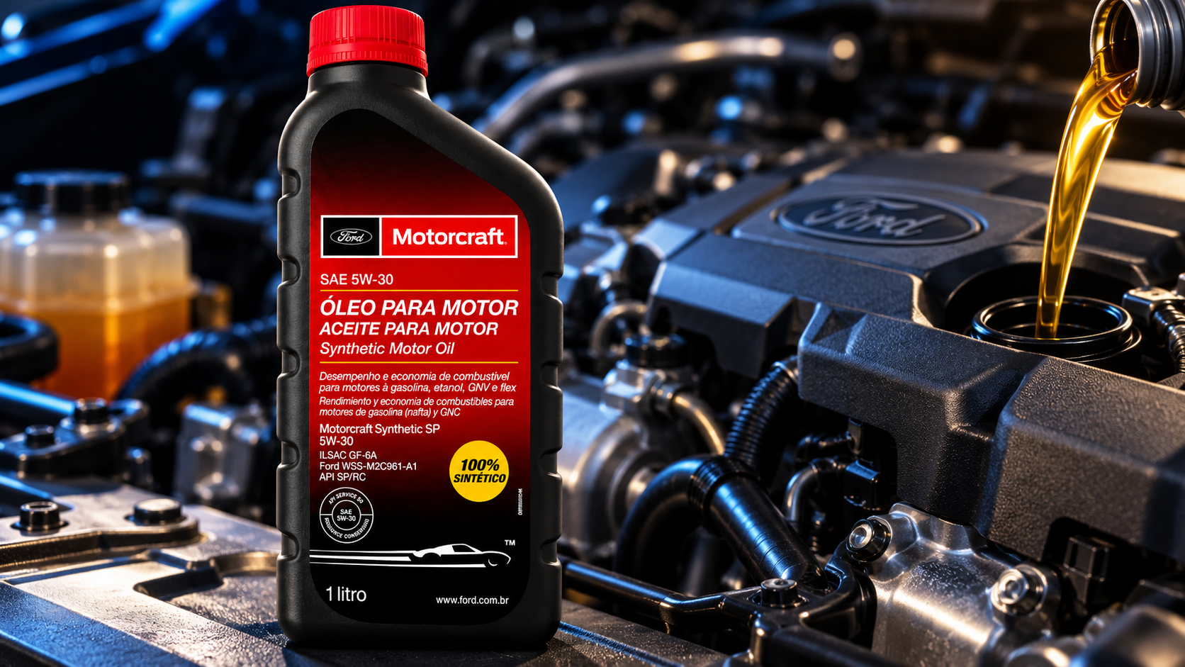 Óleo Motorcraft 5W30 100% sintético