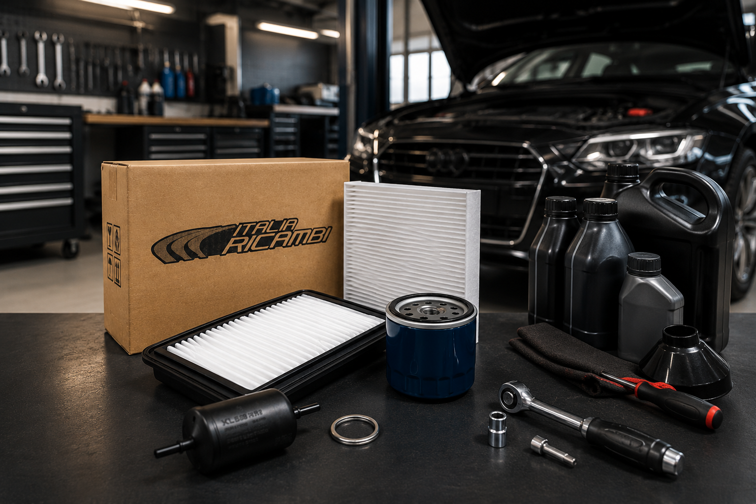 Kit filtros automotivos para revisão preventiva completa